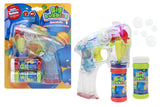 42590Globo Pistola Spara Bolle  con Luci e Suoni  2 Bottiglie da 45 ml incluse