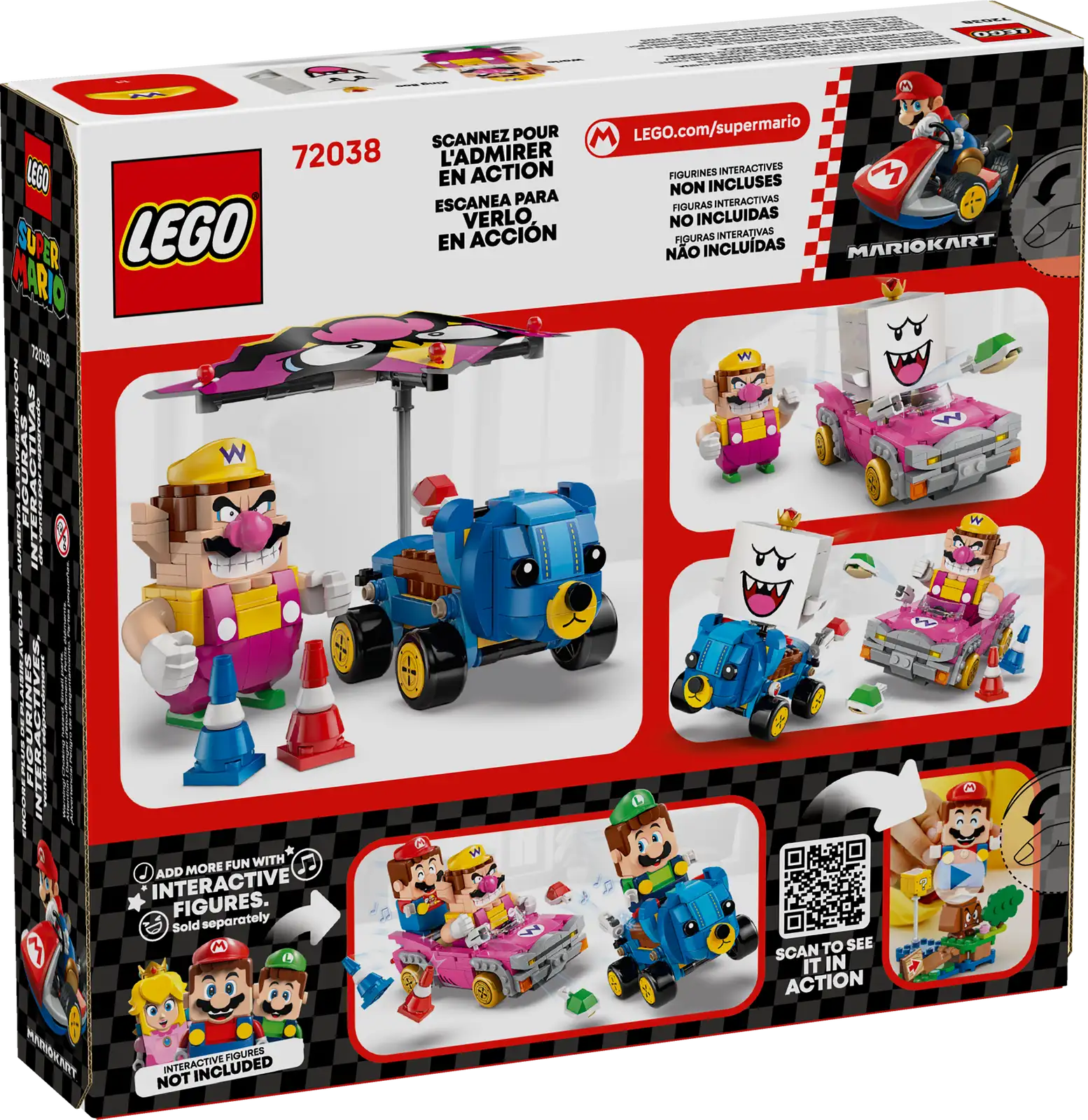 72038 Lego Super Mario Mario Kart™  Wario e Re Boo