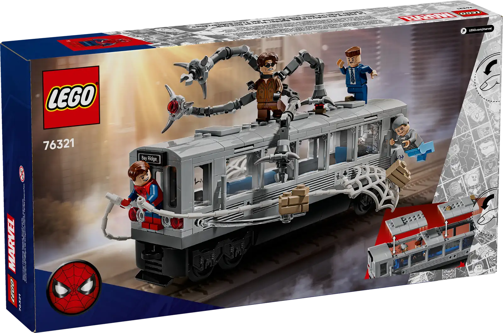 76321 Lego Super Heroes Marvel Spider-Man contro Doc Ock: duello sul treno