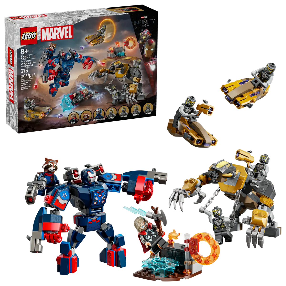 76322 Lego Super Heroes Marvel Avengers: Endgame Thor contro Chitauri