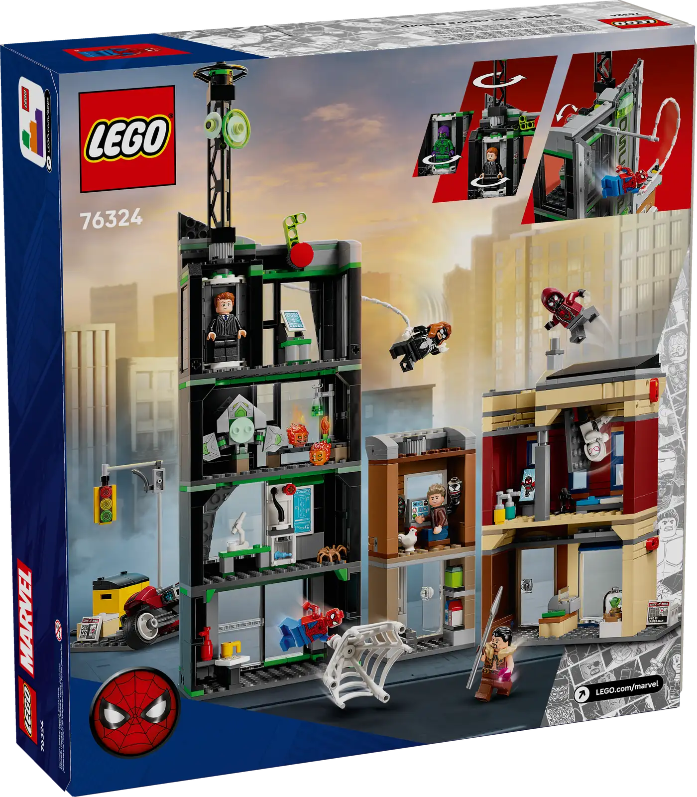 76324 Lego Super Heroes Marvel Spider-Man contro Oscorp