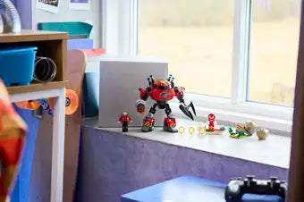 77005 Lego Sonic Knuckles vs. il Mech Egg Crusher del Dr. Eggman