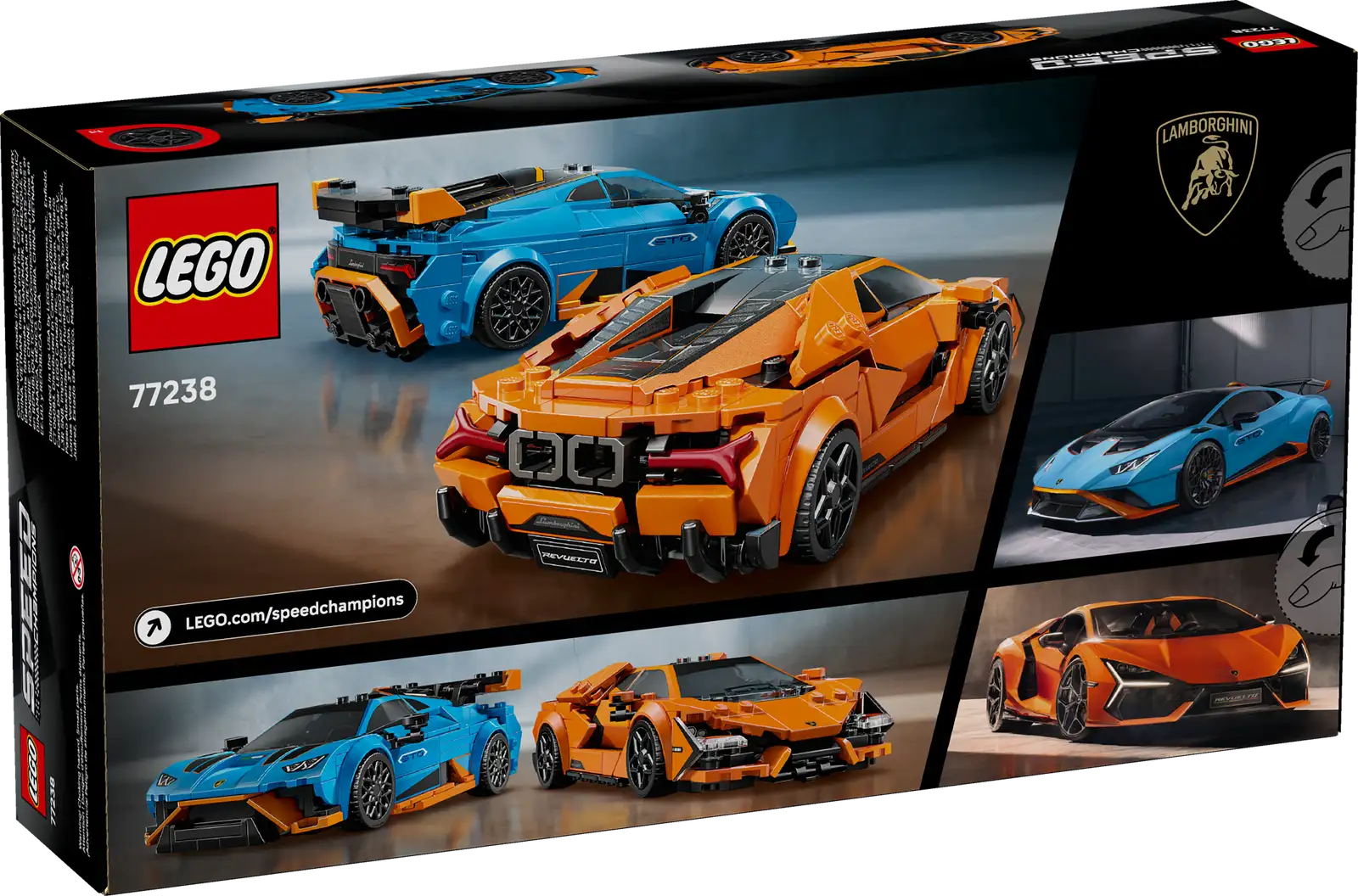 77238 Lego Speed Champions Lamborghini Revuelto e Huracn STO