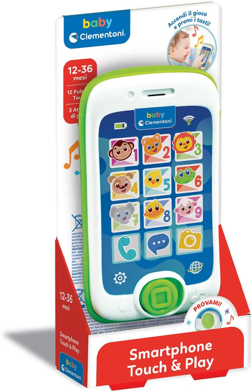 17934 Clementoni Baby Smartphone Touch & Play Telefono Giocattolo Educativo