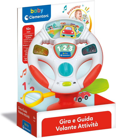 17933.6 Clementoni Gira e Guida  Volante Giocattolo con Luci e Suoni