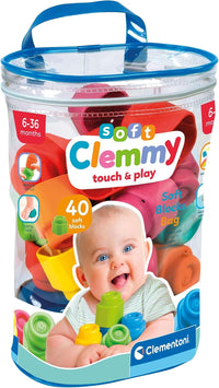 17878.0 Clementoni Clemmy  40 Mattoncini Morbidi da Costruzione