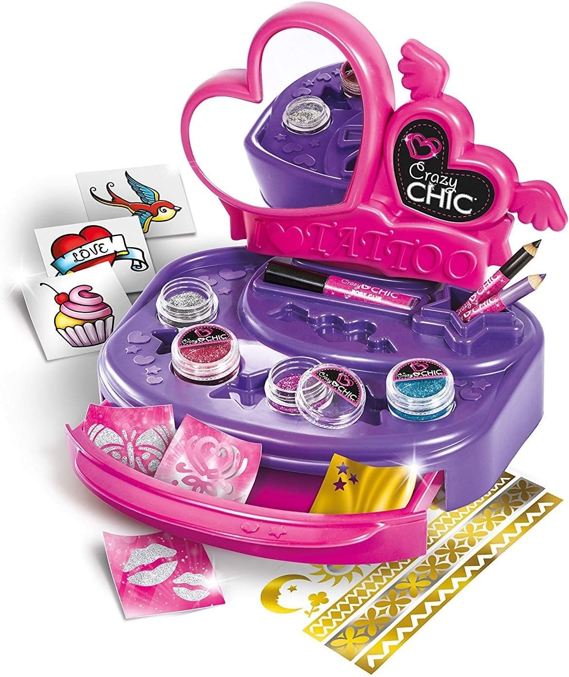 18260.2 Clementoni My Tattoo Lab  Laboratorio Tatuaggi per Bambini