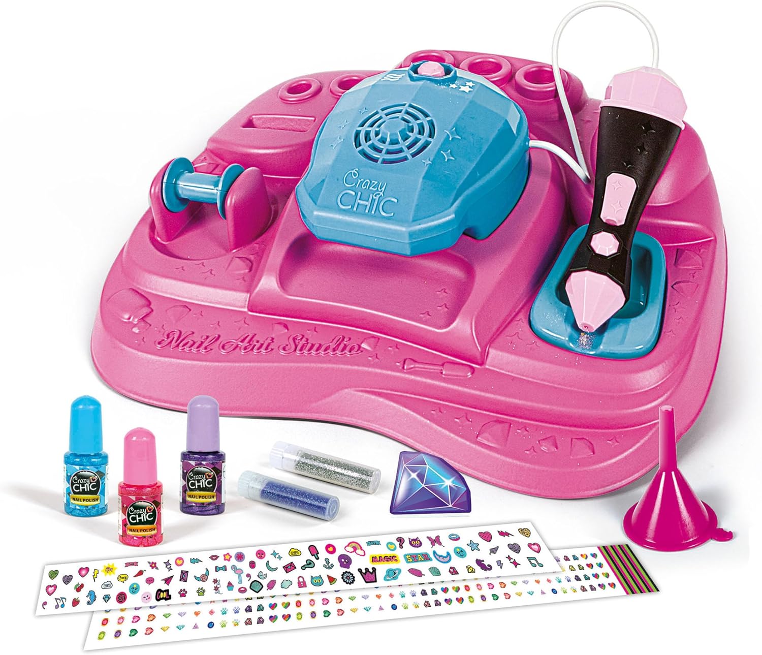 18730.0 lementoni Crazy Chic  smalto Nail Art Studio, Kit Unghie Creativo