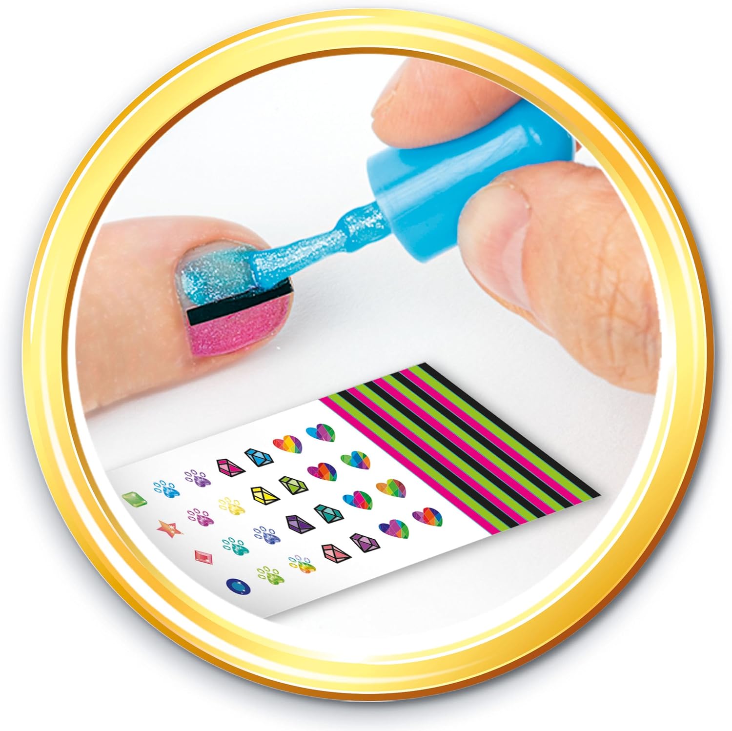 18730.0 lementoni Crazy Chic  smalto Nail Art Studio, Kit Unghie Creativo