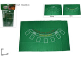 2S  Tappeto da Tavolo verde Blackjack e Poker Professionale 60x90 cm