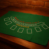 2S  Tappeto da Tavolo verde Blackjack e Poker Professionale 60x90 cm