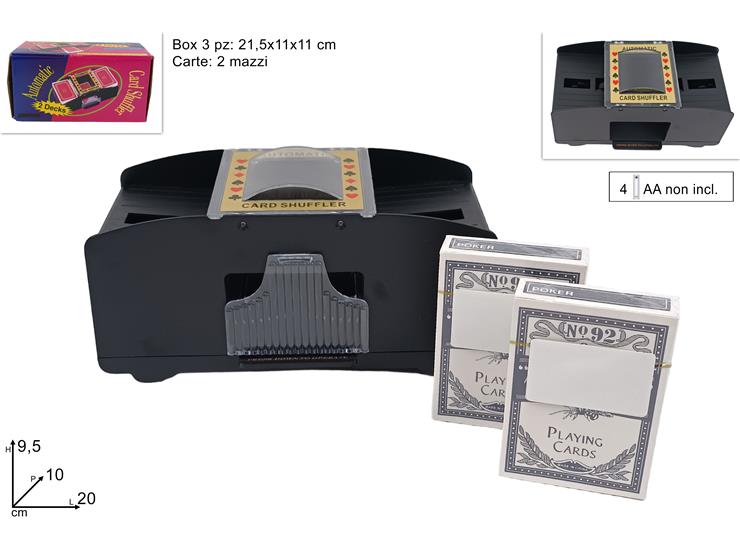 2S 111640 | Macchinetta Mischia Carte da Poker e Giochi