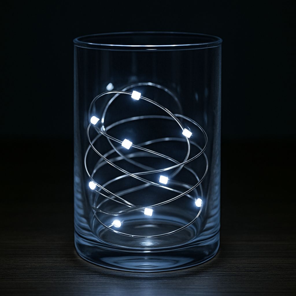 Filo 10 MicroLED Bianco a Batteria  Decorazione Luminosa DD20210001