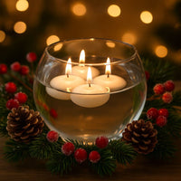 Candele Galleggianti Bianche 4 pz  28g Durata 4 Ore  HL-FSQ28/4