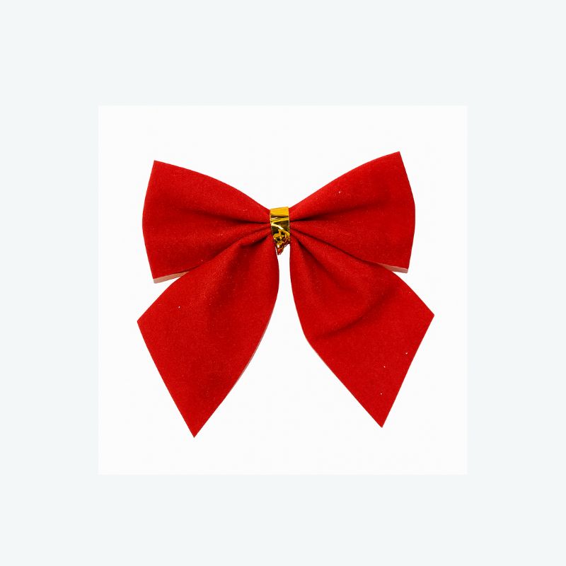 Fiocchi Natalizi Rossi 5,5 cm Set 12 pezzi JW51512/R per Albero, Pacchi, Addobbi