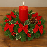 Fiocchi Natalizi Rossi 5,5 cm Set 12 pezzi JW51512/R per Albero, Pacchi, Addobbi