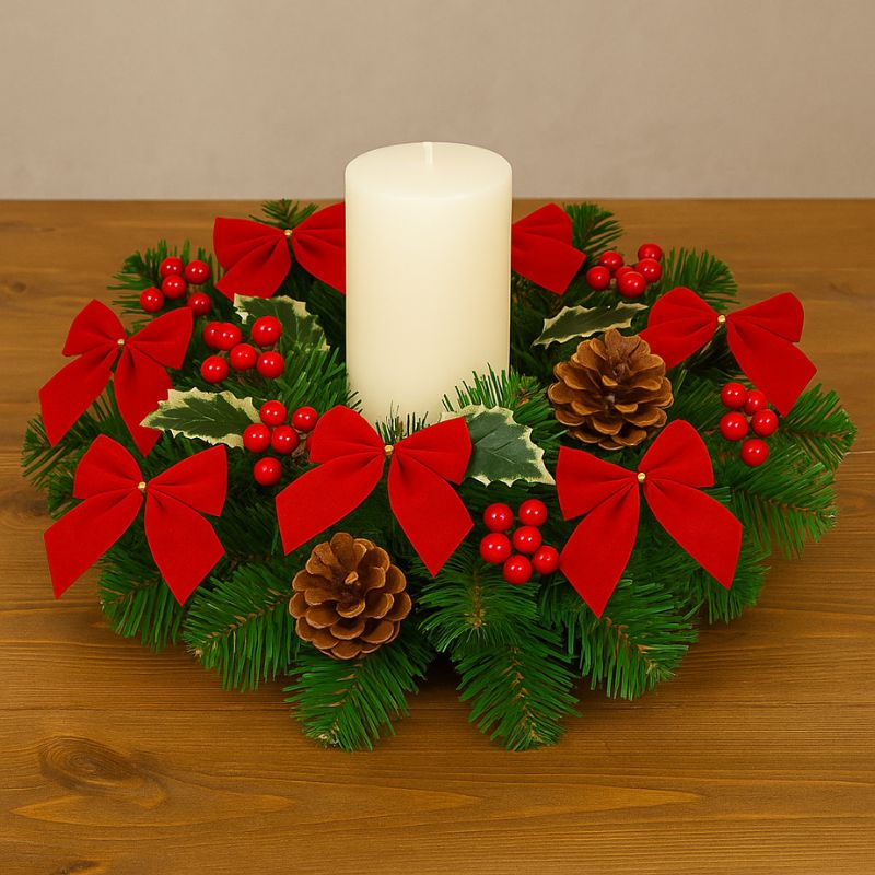 Fiocchi Natalizi Rossi 5,5 cm Set 12 pezzi JW51512/R per Albero, Pacchi, Addobbi