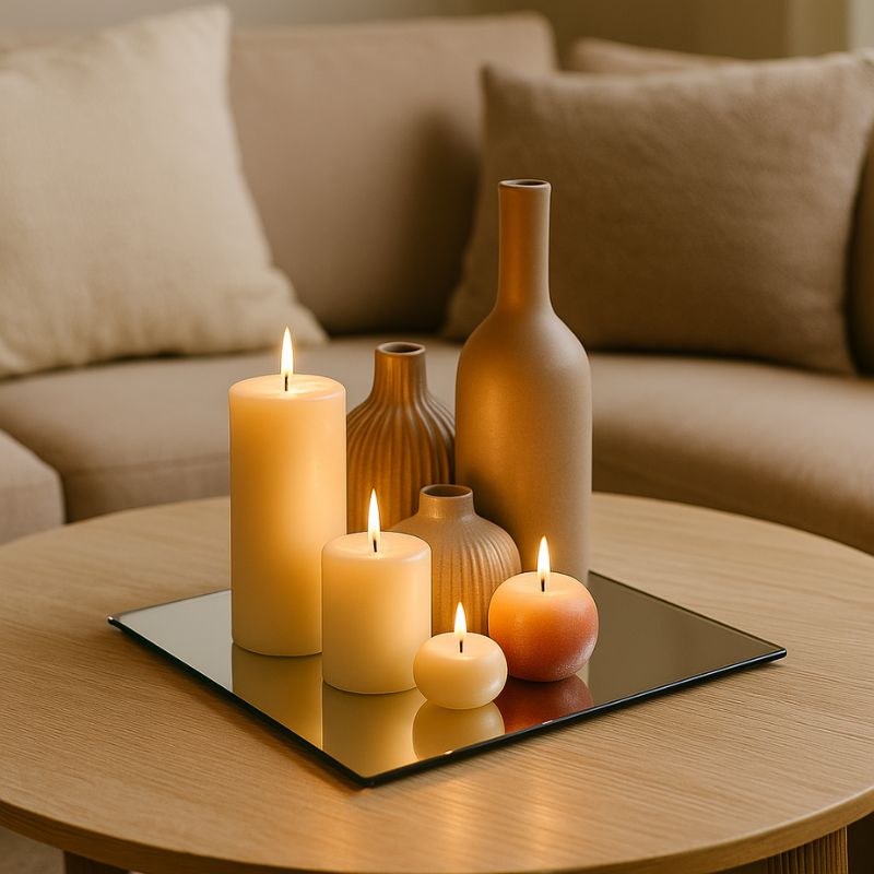 SPECCHIO PER DECORAZIONE QUADRATO 30CM YQM2522-7(1)