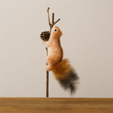 Ramo Appendino con Scoiattolo Marrone 30 cm Decorazione Rustica DF1-13883/BROWN