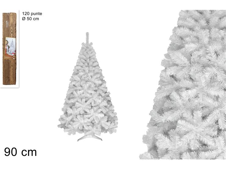 Albero di Natale Bianco 90 cm con 120 Punte 3R830-A120PB/WH