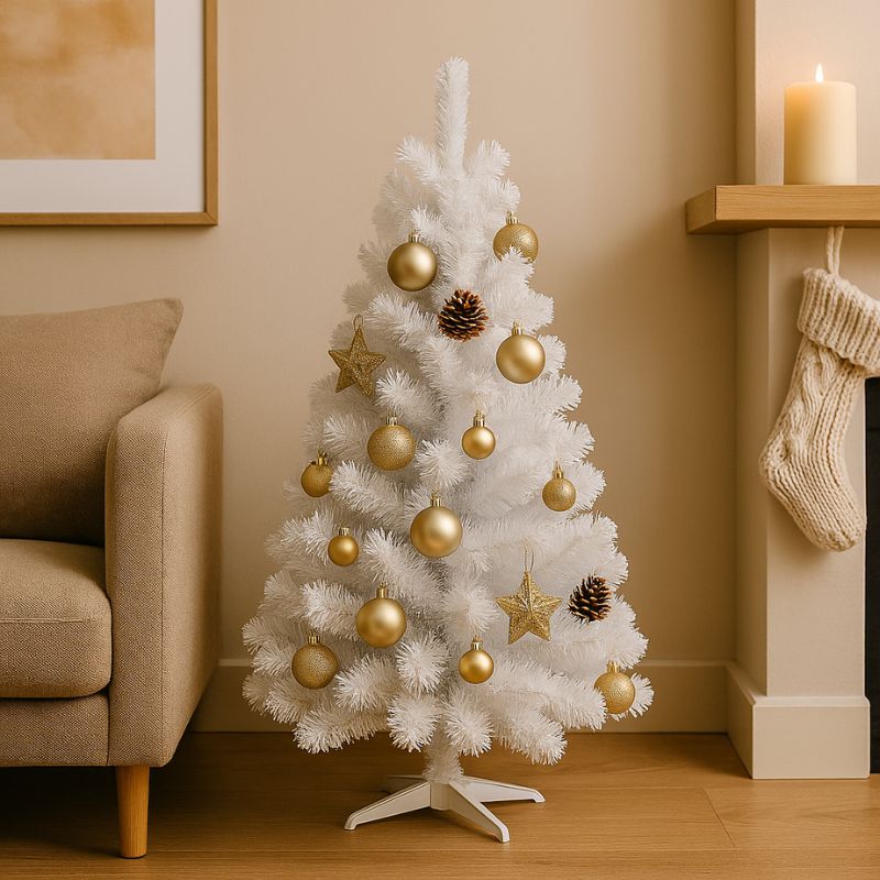 Albero di Natale Bianco 90 cm con 120 Punte 3R830-A120PB/WH