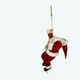 Babbo Natale con Corda 45 cm  Addobbo Natalizio da Appendere  YS19104