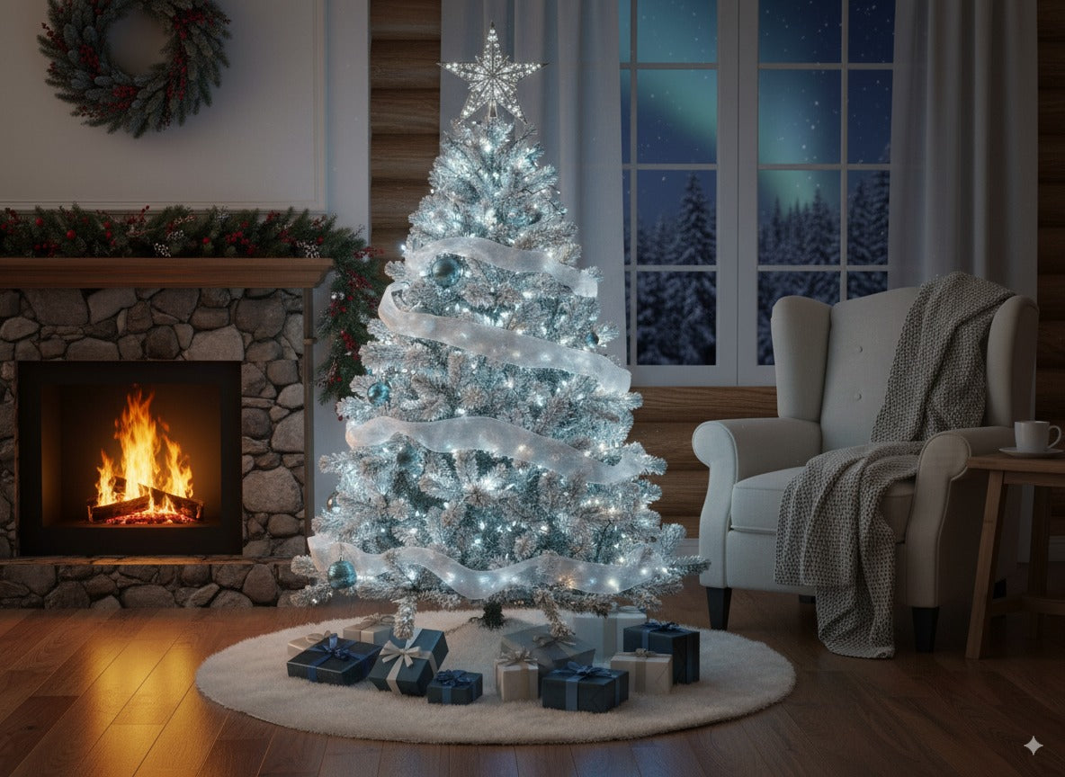 Albero di Natale innevato eco 90 cm con 80 punte Abete artificiale  03830-ZM80PB