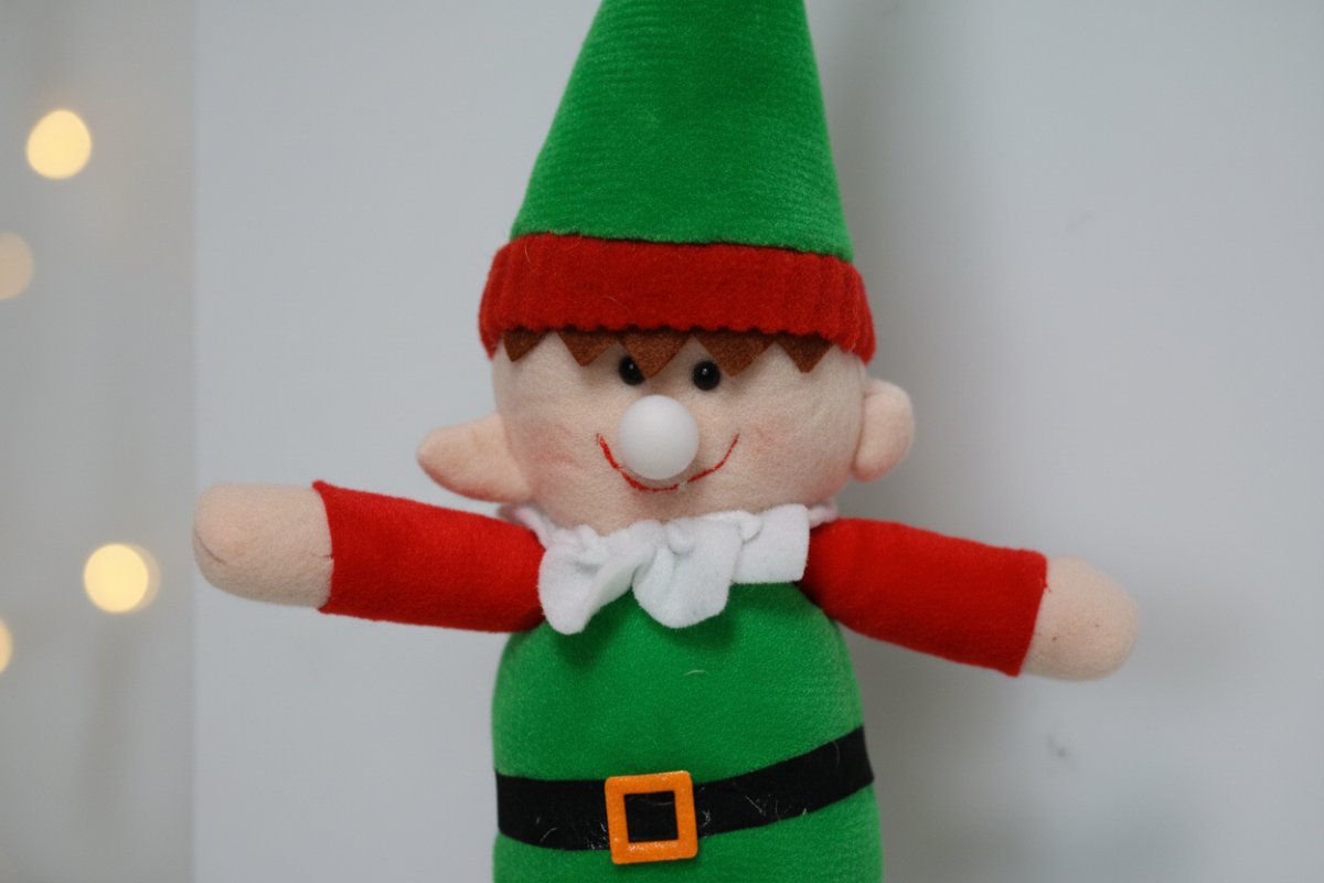 Appendino Folletto 40 cm con Luce Decorazione Natalizia  colore casuale