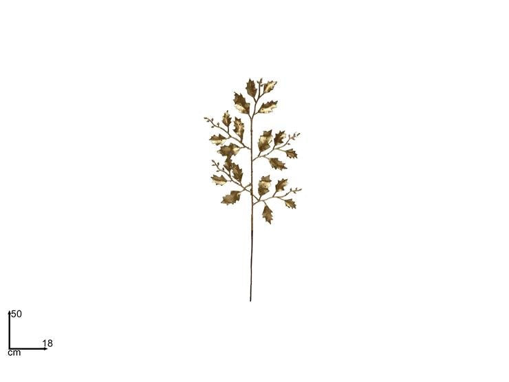 Stelo Aghifoglia Oro 50 cm Ramo Decorativo Natalizio Elegante per Vasi
