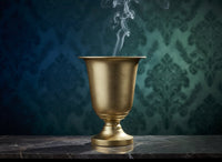 Vaso in Metallo Oro D19x25,5 cm Arredo e Decorazione Elegante per Casa