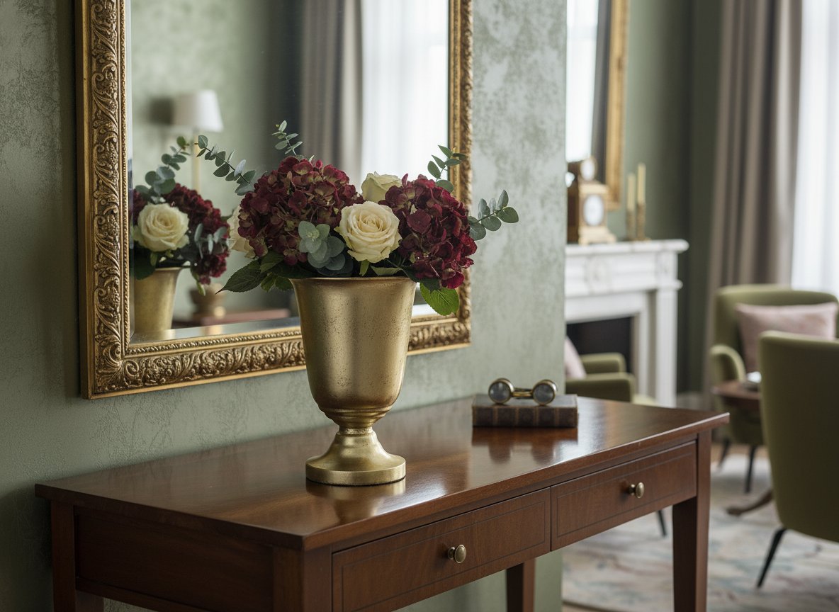 Vaso in Metallo Oro D19x25,5 cm Arredo e Decorazione Elegante per Casa