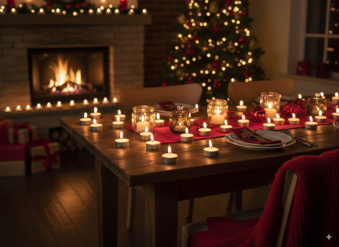 Set 50 candele tealight in PVC 12 g durata 4 ore Lumini bianchi per decorazioni