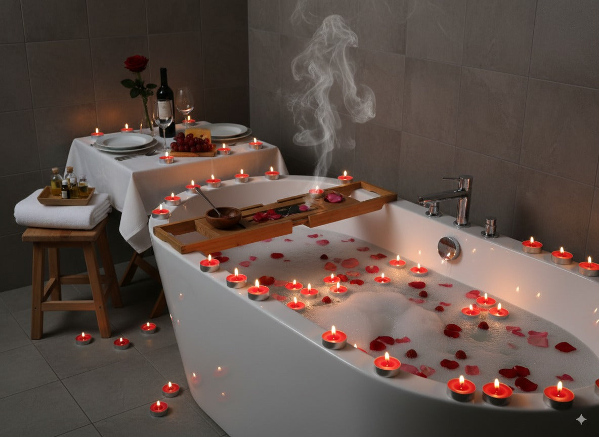 Set 10 candele tealight rosse 9 g durata 3 ore Lumini decorativi HD0090010-C