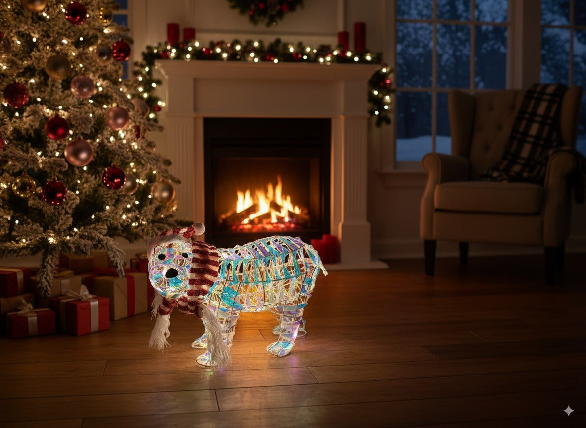 ORSO RAINBOW C/LUCI 42X32CM BATT. 01F82086/2