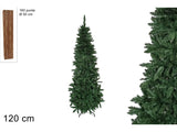 Albero di Natale Slim 120 cm Verde 160 Punte  Salvaspazio
