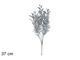Stelo con Foglie Glitterate Argento 37 cm  XDX24-24G/SILVER