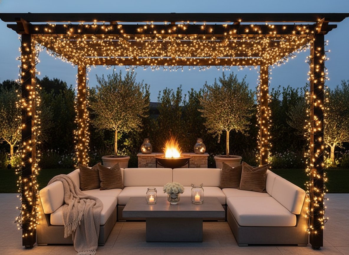 Minilucciole 120 LED Bianco Caldo 1,2m Ramificate Prolungabili  Uso Interno/Est