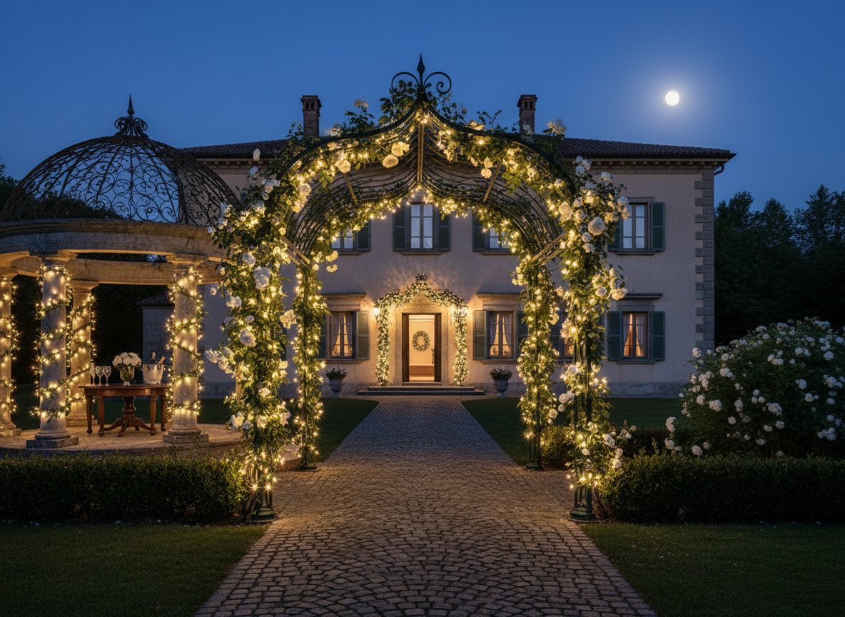 Minilucciole 120 LED Bianco Caldo 1,2m Ramificate Prolungabili  Uso Interno/Est