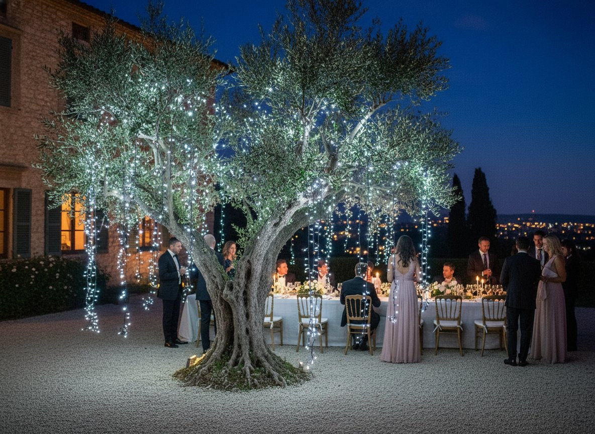 Minilucciole 120 LED Bianco Freddo 1,2m Ramificate Prolungabili  Uso Interno/Es