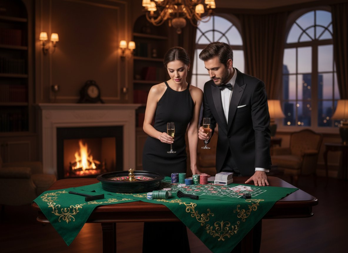 Gioco Roulette 25 cm con Set Casinò Completo  Carte, Fiches e Tappeto