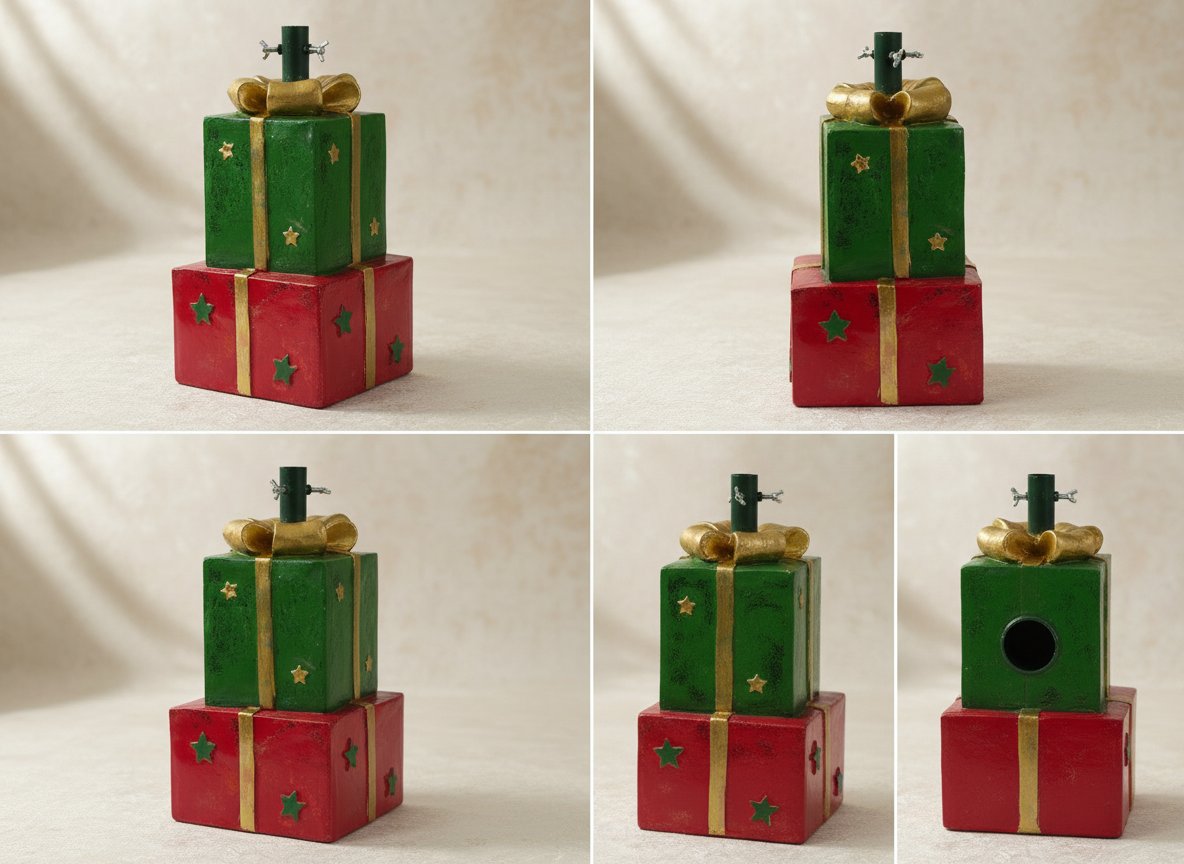 Base Albero di Natale Pacchi Regalo  Supporto Decorativo per Alberi fino a 180