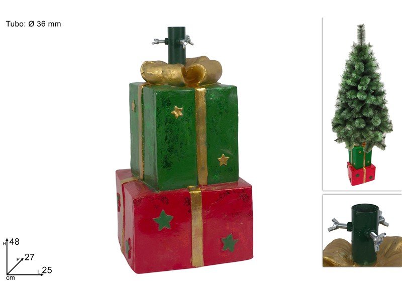Base Albero di Natale Pacchi Regalo  Supporto Decorativo per Alberi fino a 180