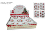 Carta Regalo Natalizia 70x100 cm  Set 100 Fogli 80gr 4 Assortiti  JY25SD04-B