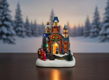 Giostrina Natalizia con Luci, Musica e Movimento Villaggio Luminoso 22,5 cm