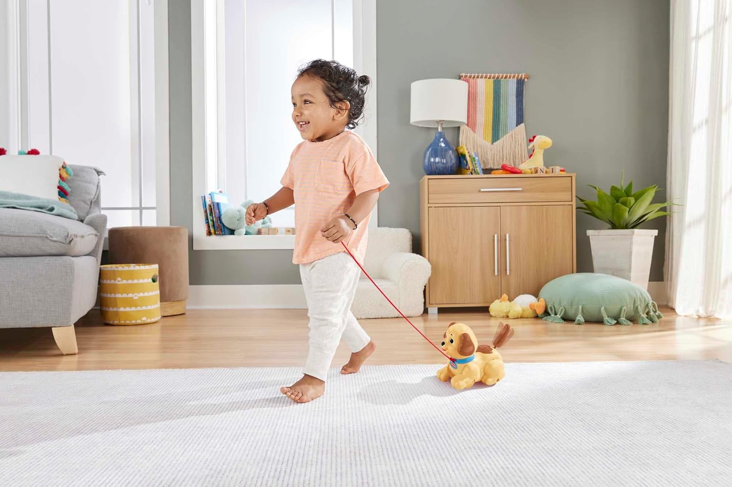 EMT-9447 Mattel Fisher-Price Piccolo Snoopy Cagnolino Trascinabile