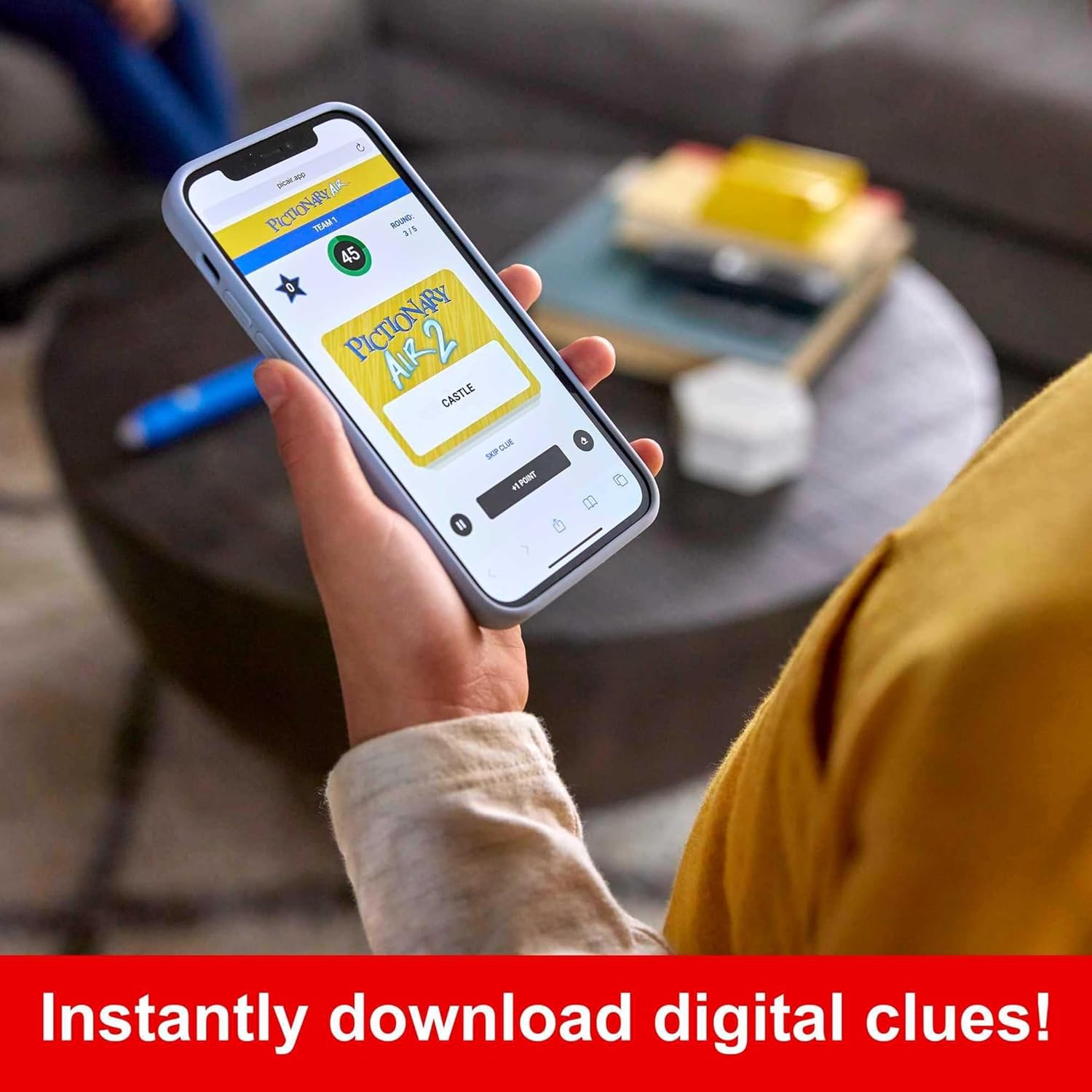 HNT74-9965 MAttel Pictionary Air 2 Gioco Interattivo con Penna e App per Famigla