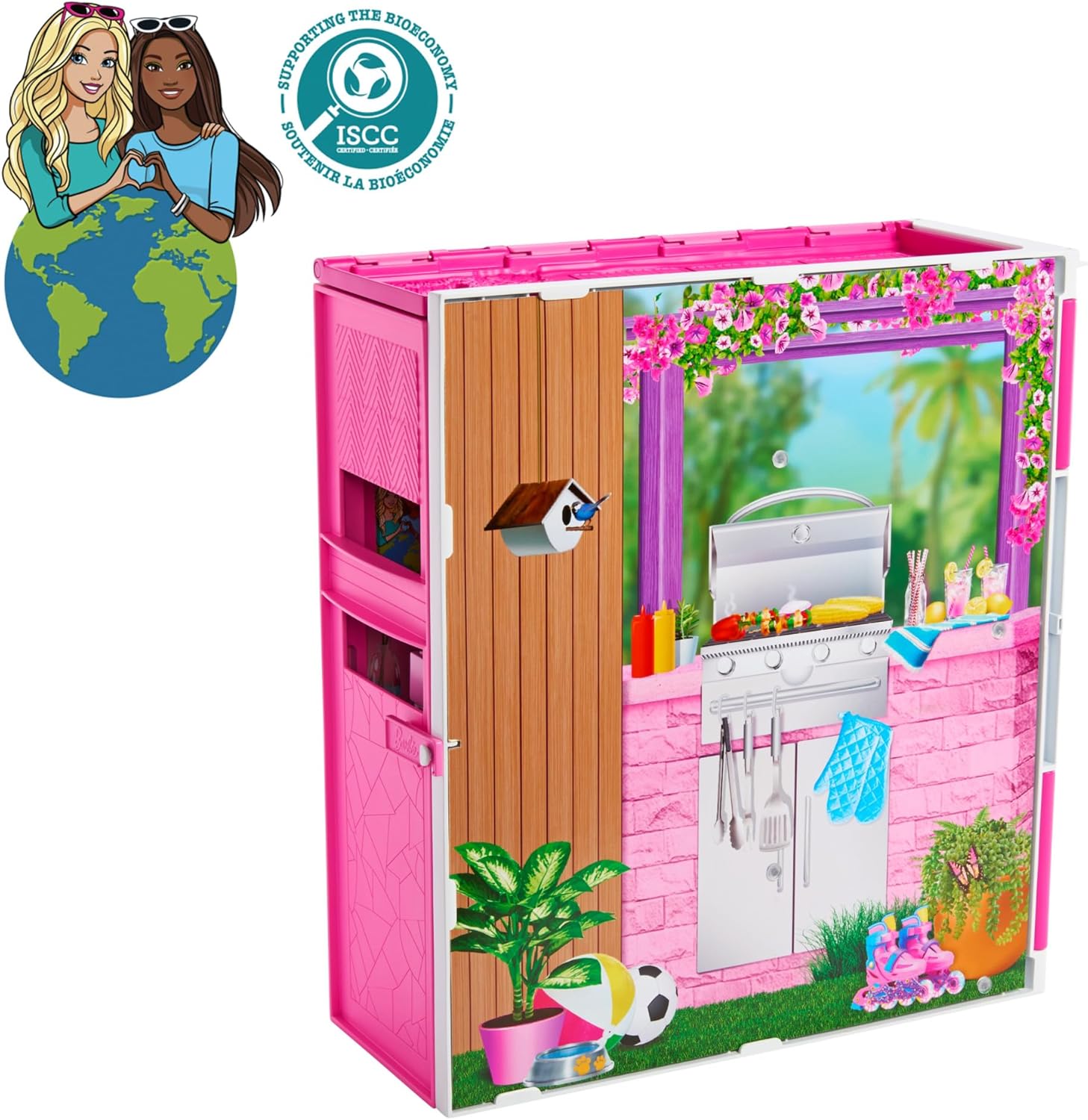 Mattel Barbie Loft Casa Vacanze con Bambola Playset Casa Portatile con Accessori