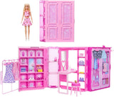 Mattel Barbie Armadio dei Sogni con Bambola Playset Closet 3 Vestiti & acc.