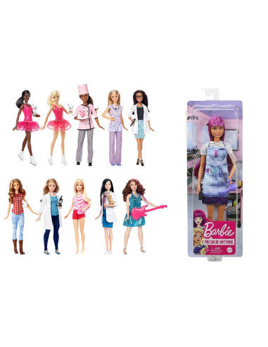 MAttel Barbie Carriere Assortite DVF500  Bambola Professione mod casuale