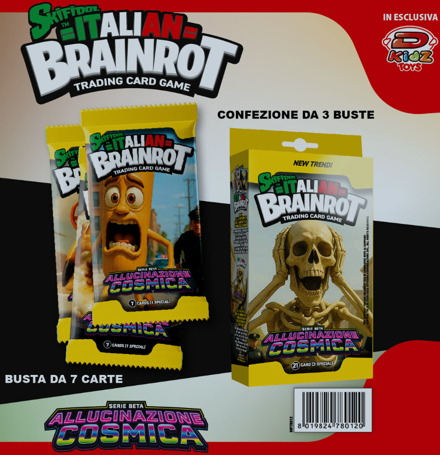 Skifidol Brainrot Serie Beta Allucinazione Cosmica  7 Carte  DIP 78012
